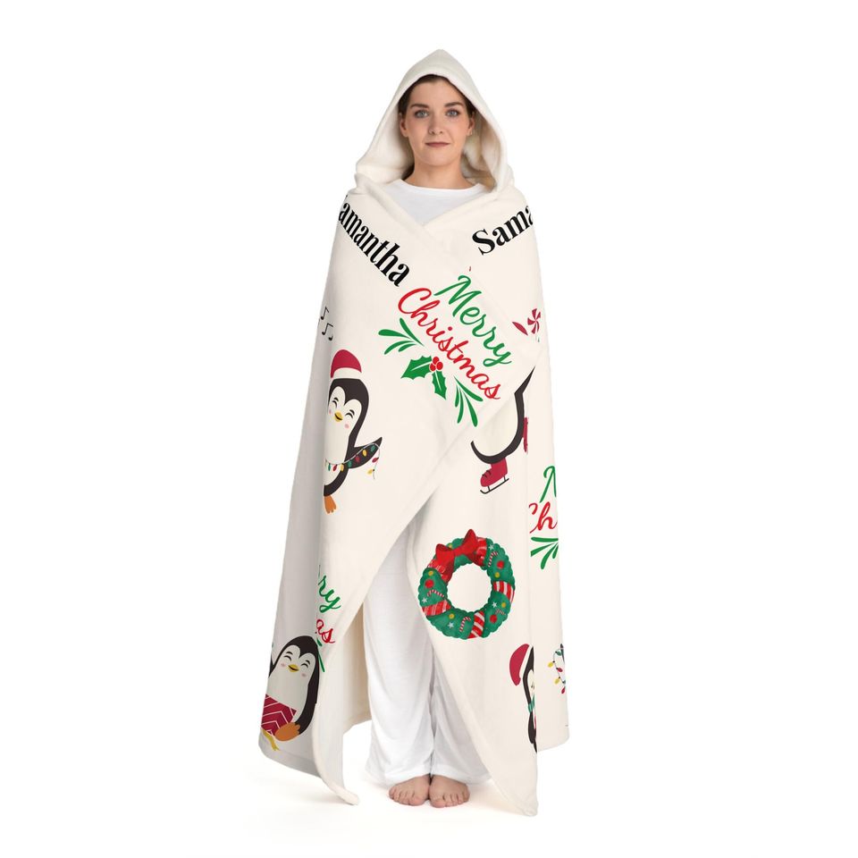 Green Christmas Hooded Blanket | Winter | Christmas Gift