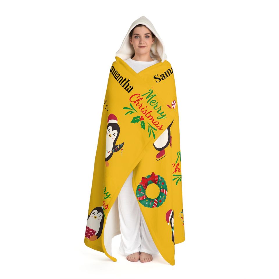 Green Christmas Hooded Blanket | Winter | Christmas Gift