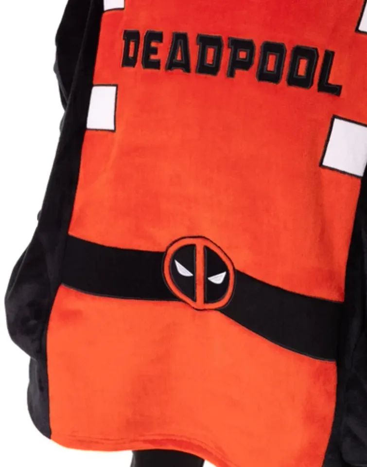 Marvel Multicoloured Deadpool Blanket Hoodie Unisex