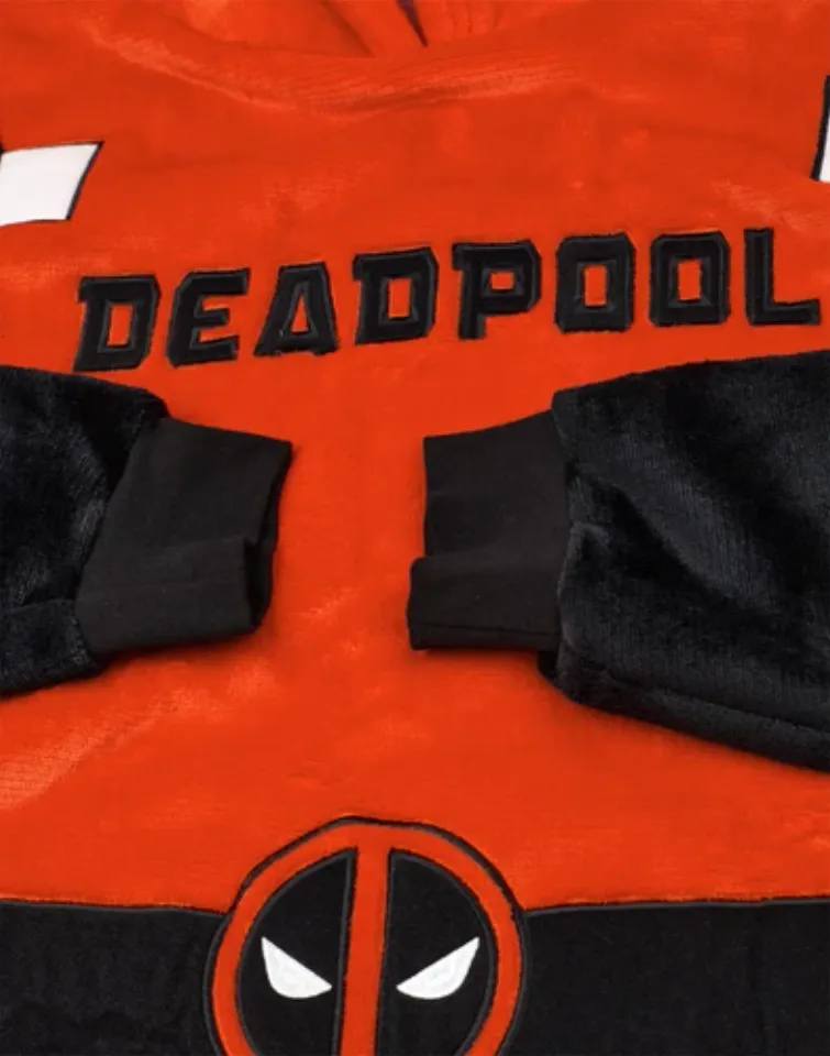 Marvel Multicoloured Deadpool Blanket Hoodie Unisex