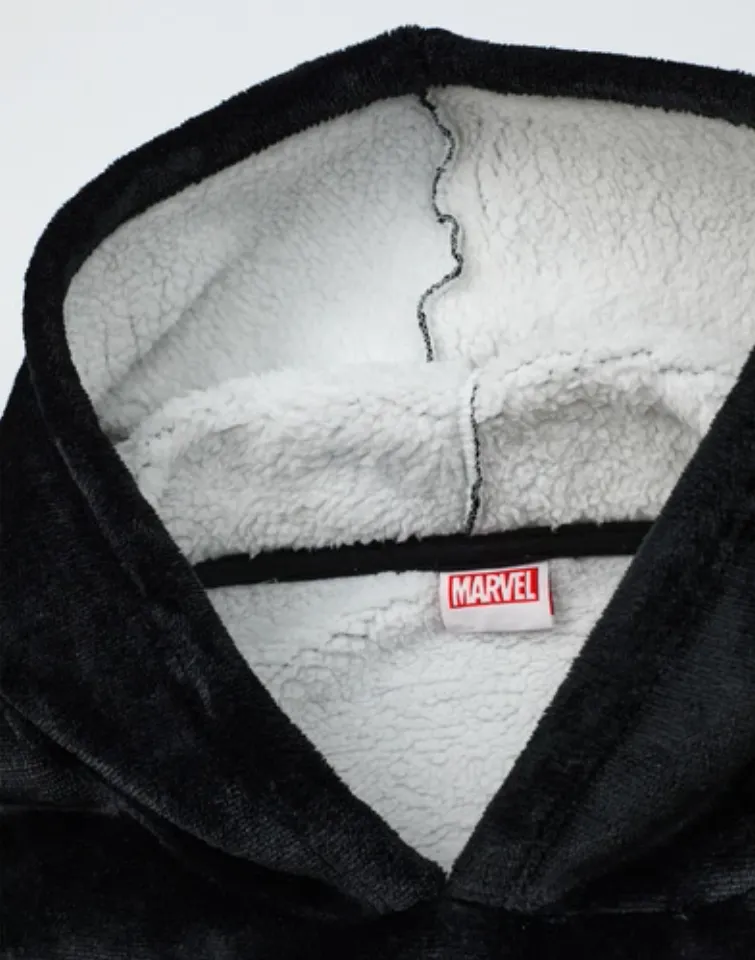 Marvel Black Venom Blanket Hoodie Mens