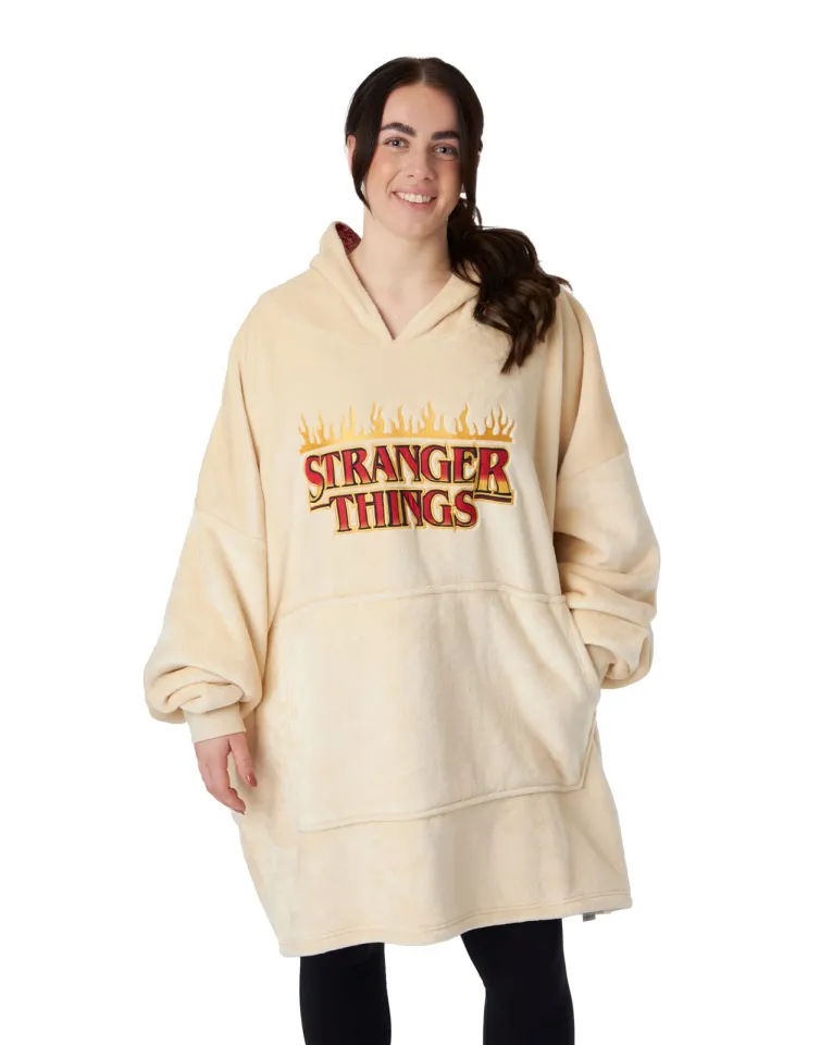 Stranger Things Beige  Blanket Hoodie | Christmas Gift | Winter Wear