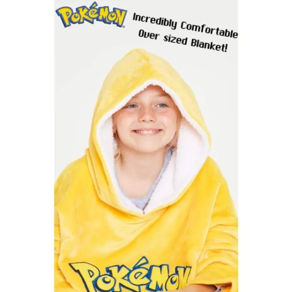 PKM Pika Oversized Blanket Hoodie for Boys Girls