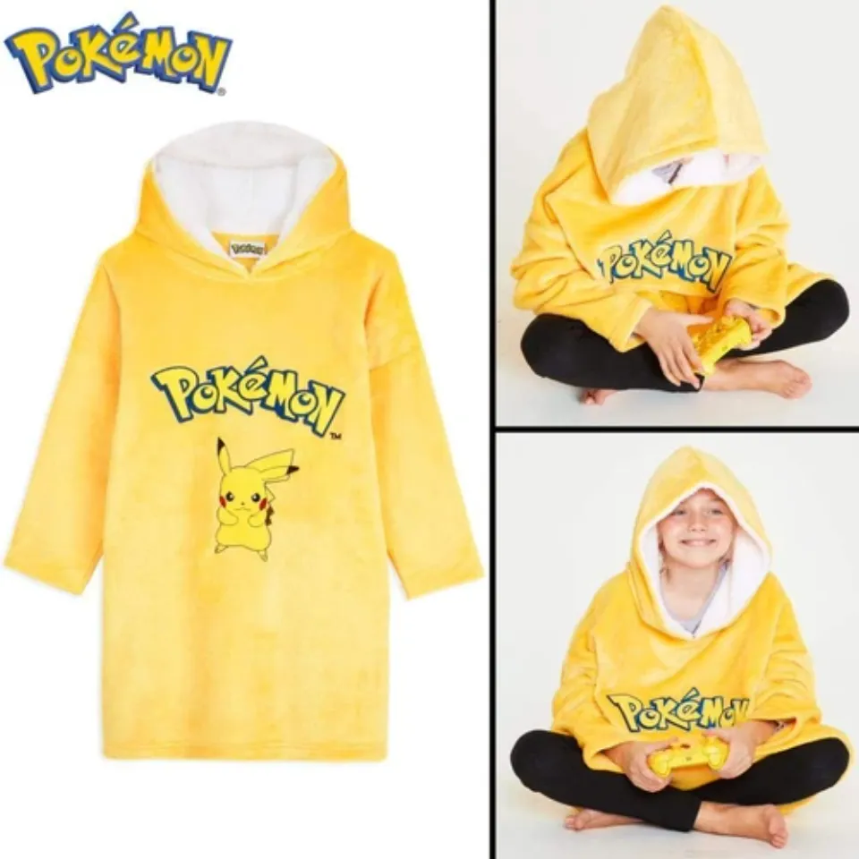 PKM Pika Oversized Blanket Hoodie for Boys Girls