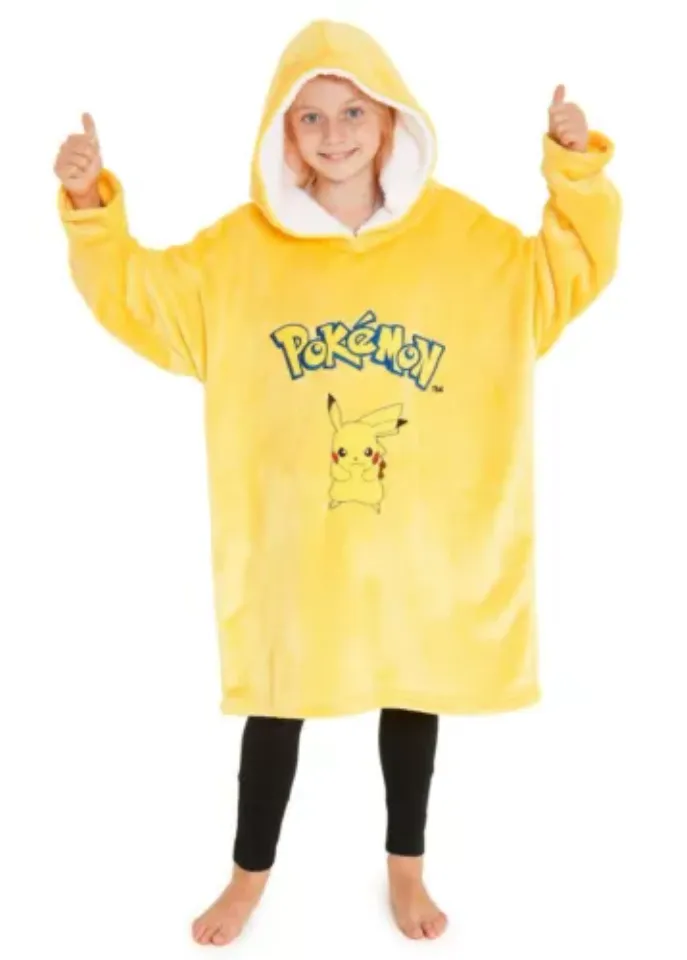 PKM Pika Oversized Blanket Hoodie for Boys Girls