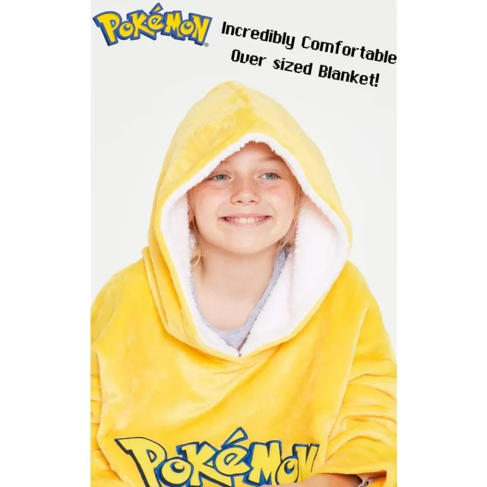 PKM Pika Oversized Blanket Hoodie for Boys Girls