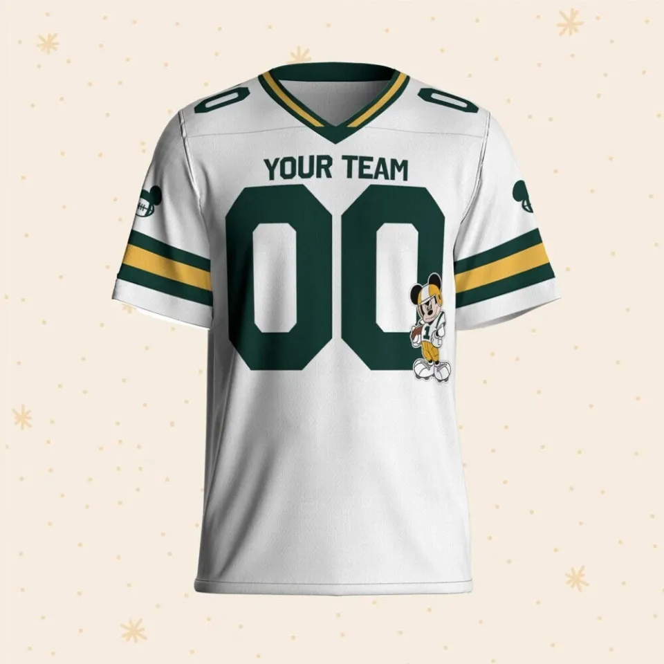 Custom Disney Mickey Awesome Star Sport White Football