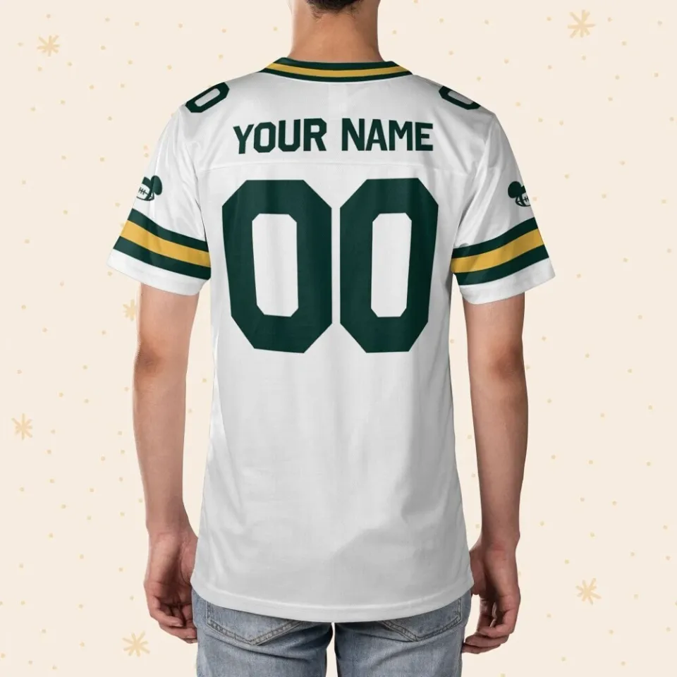 Custom Disney Mickey Awesome Star Sport White Football