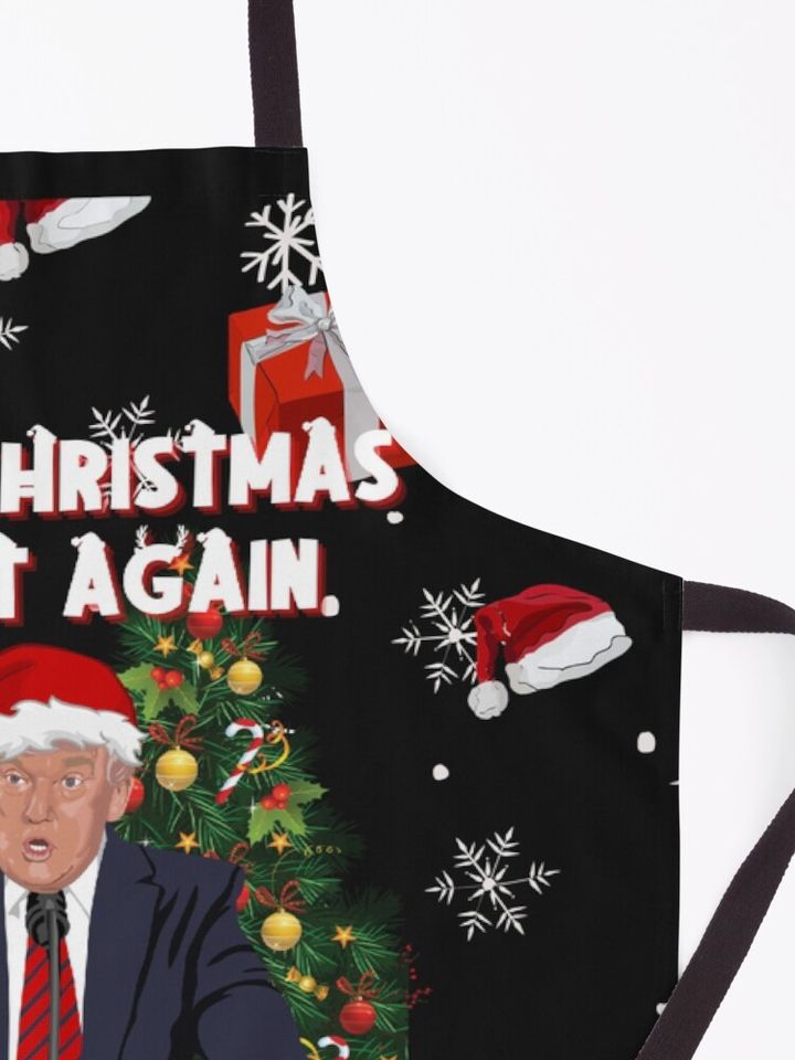 MAKE CHRISTMAS GREAT AGAIN, ANTI BIDEN, MAGA, TRUMP XMAS Apron