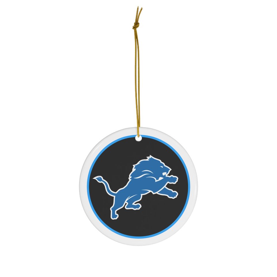 Detroit Lions Ceramic Ornament