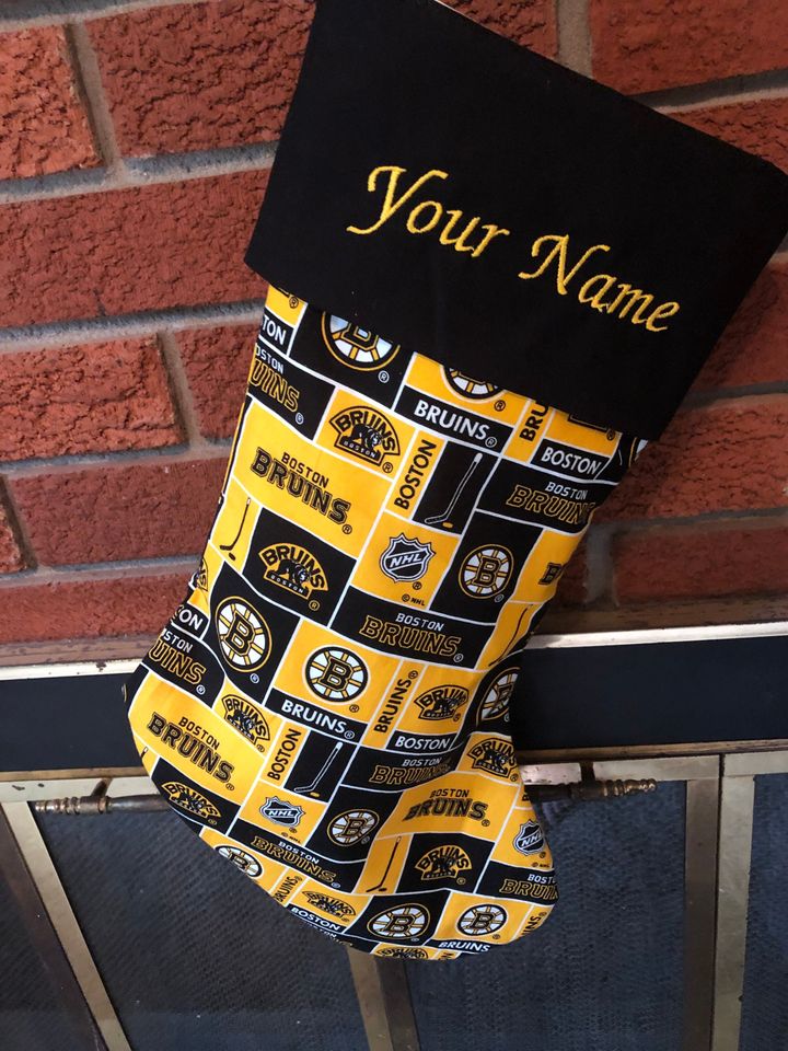 Boston Bruins Christmas Stocking
