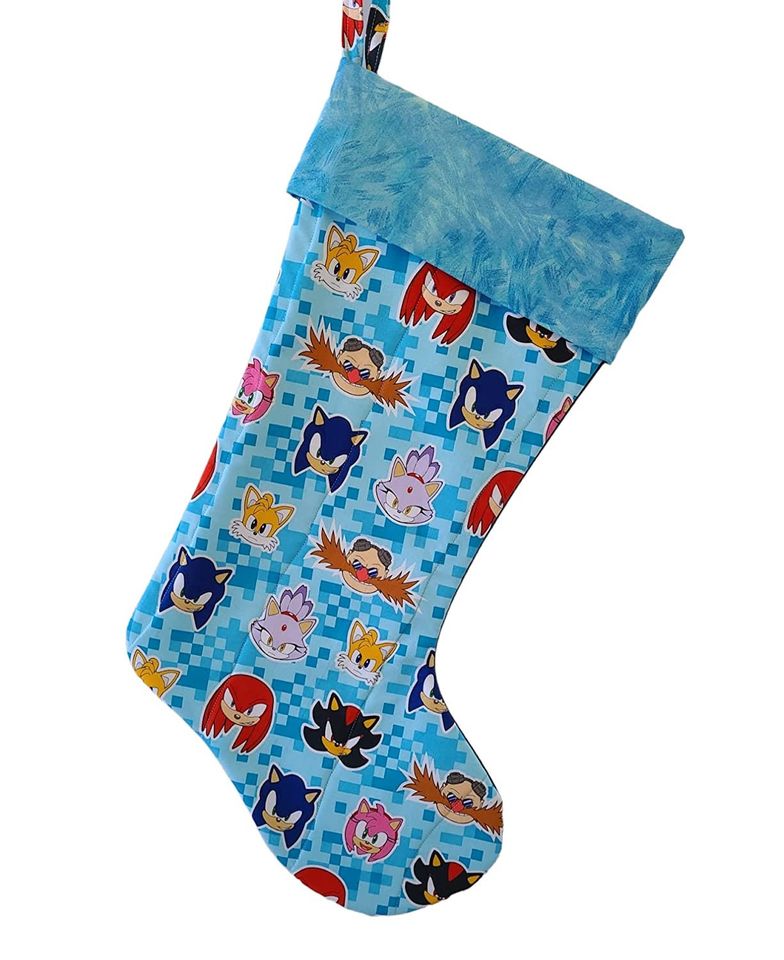 Sonic the Hedgehog Quilted Christmas Stocking