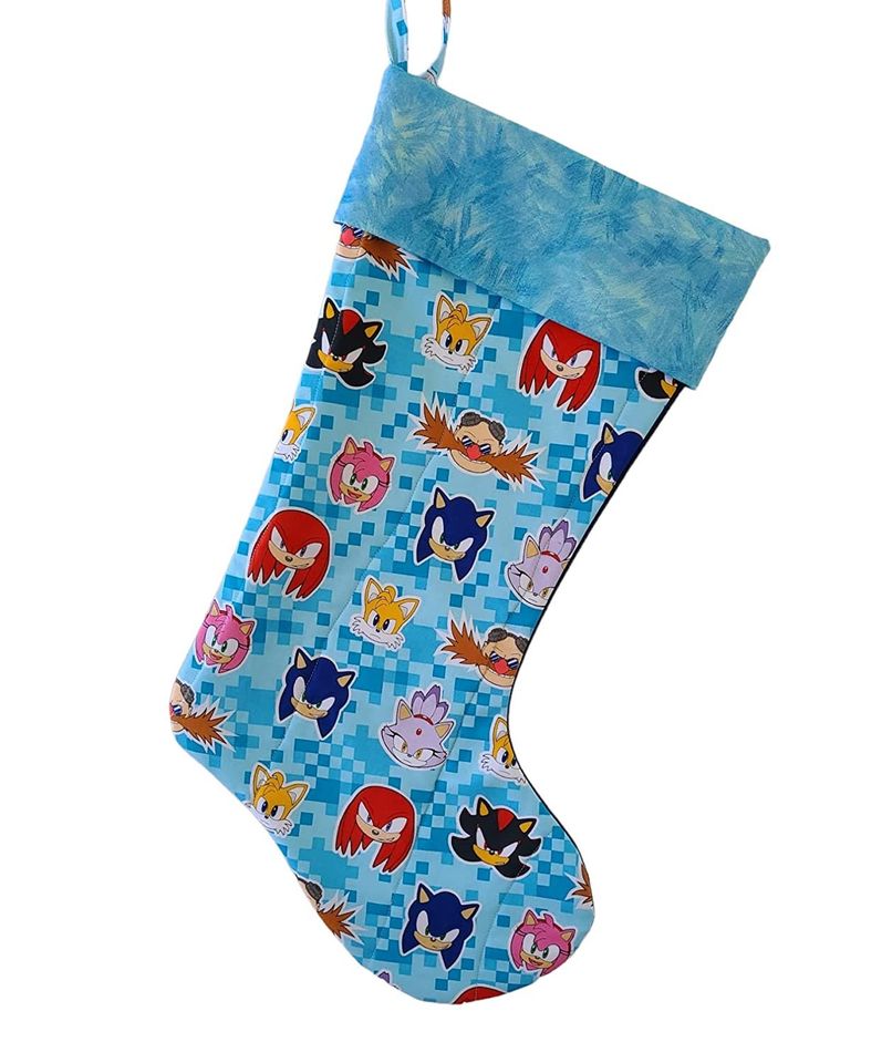 Sonic the Hedgehog Quilted Christmas Stocking