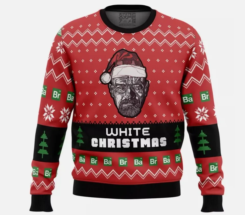 White Christmas Breaking Bad Ugly Christmas Sweater