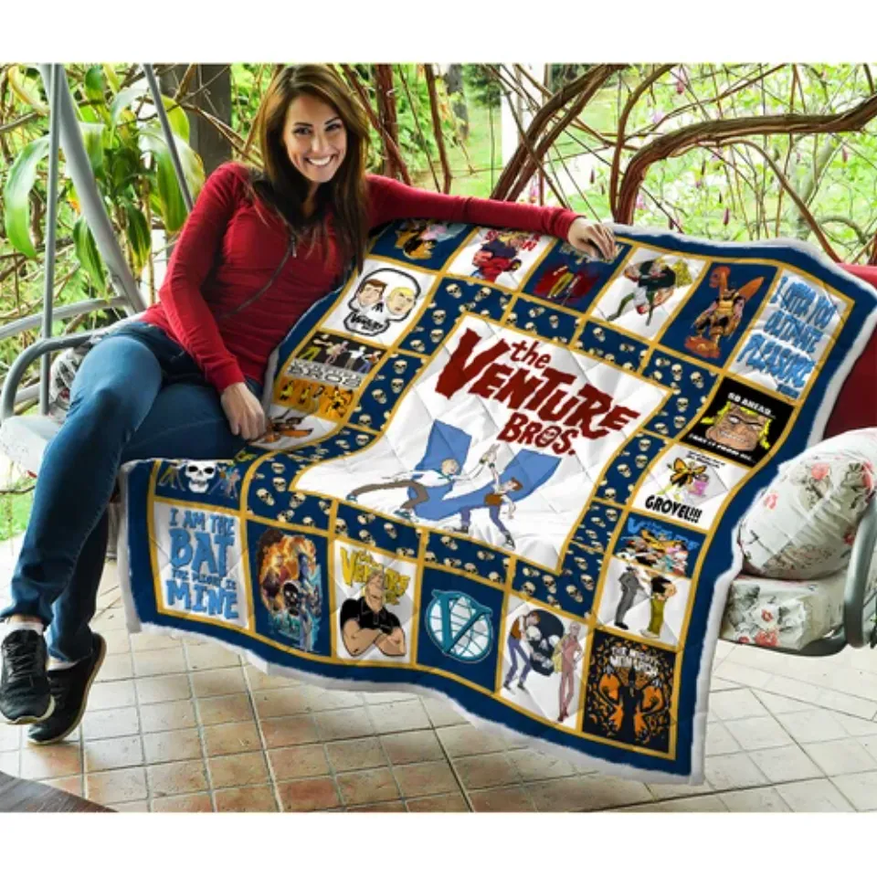 The Venture Bros Quilt, The Venture Bros Cartoon TV Series Quilt Blanket