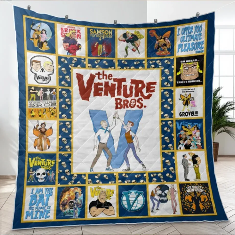 The Venture Bros Quilt, The Venture Bros Cartoon TV Series Quilt Blanket