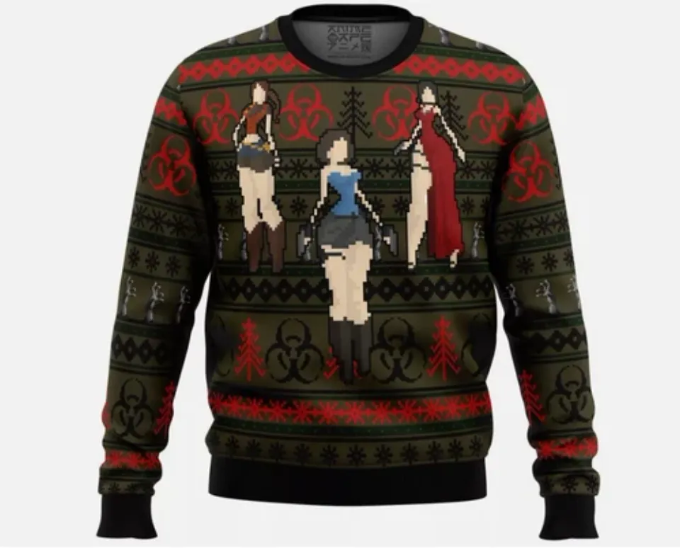Resident Evil Ugly Christmas Sweater - Gaming Holiday Style