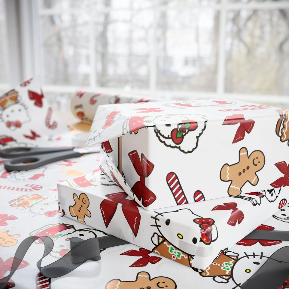 Hello Kitty Christmas Wrapping Papers