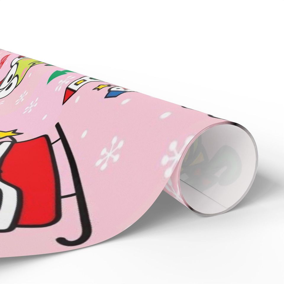 Retro Keroppi Frog Kitty Christmas Wrapping Paper