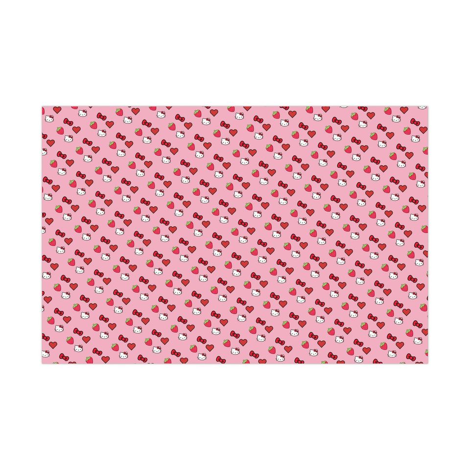 Pink Hello Kitty Christmas Wrapping Paper
