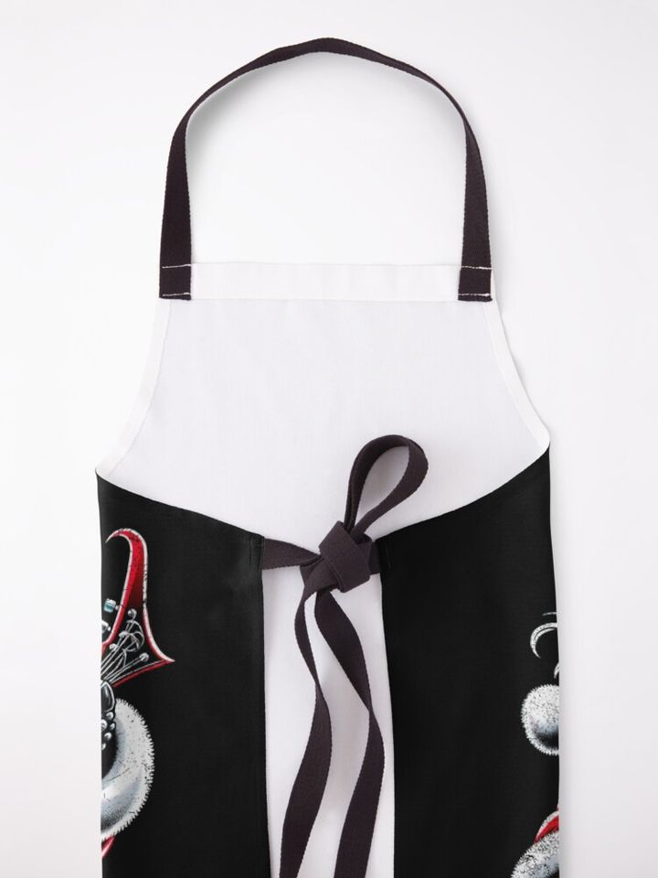 Sleigher santa claus heavy metal christmas Apron