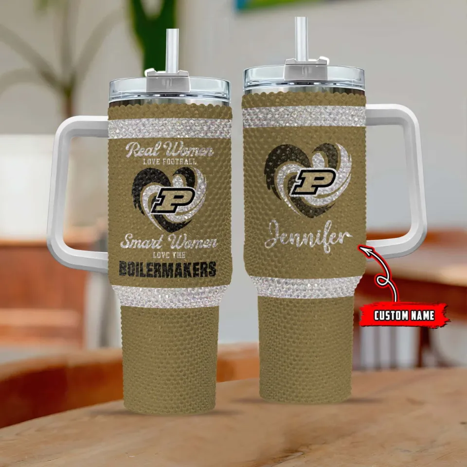 Purdue Boilermakers - 40oz Bling Tumbler
