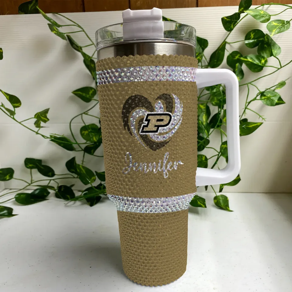 Purdue Boilermakers - 40oz Bling Tumbler