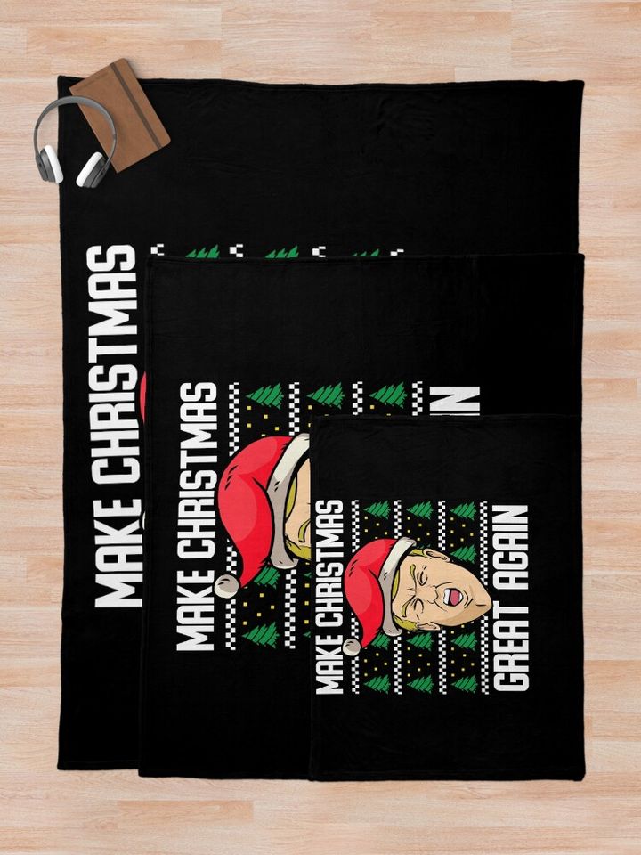 Make Christmas Great again Throw Blanket