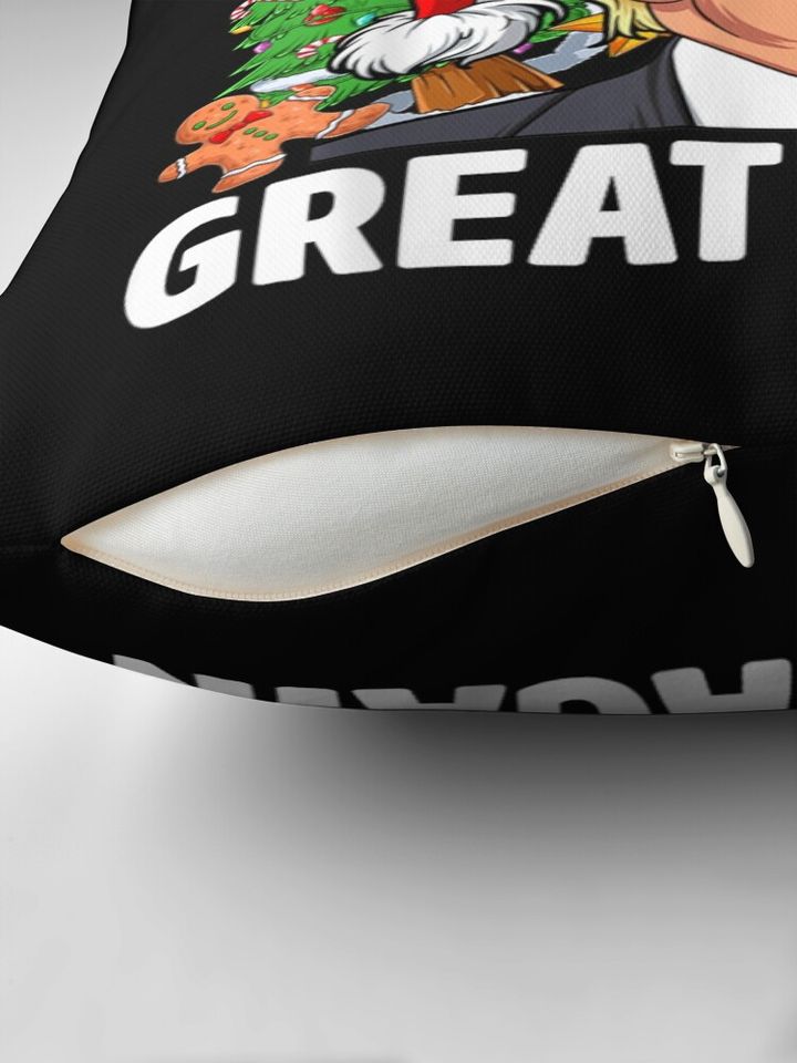 Trump Make Christmas Great Again Ugly Christmas Sweaters Pillow