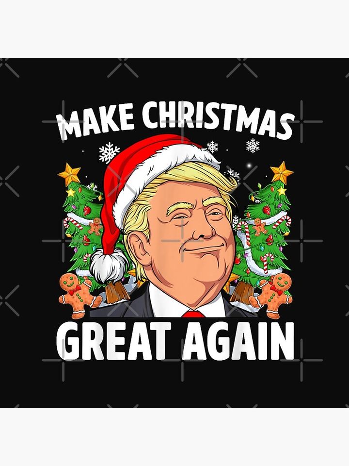 Trump Make Christmas Great Again Ugly Christmas Sweaters Pillow