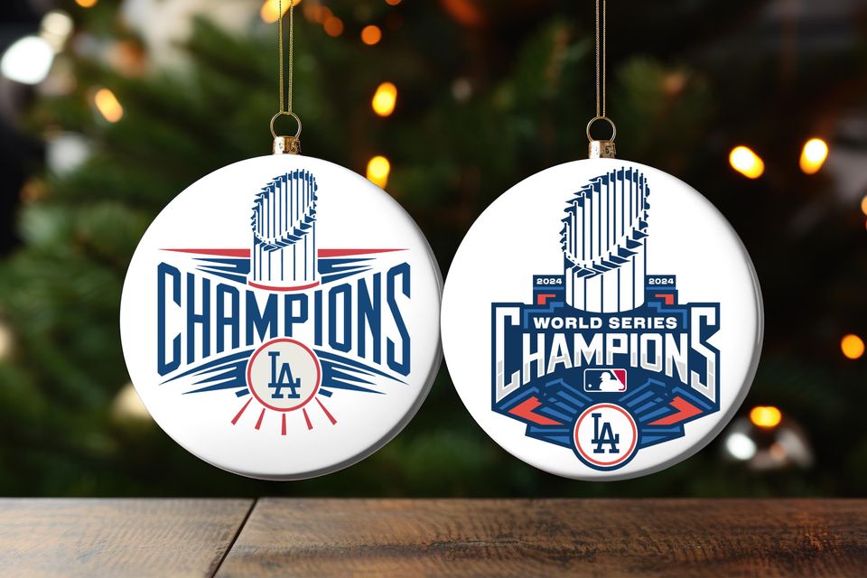ornaments championship dodgers