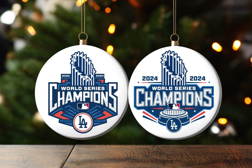 ornaments championship dodgers