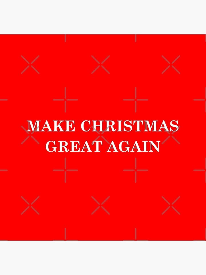 Make Christmas Great Again. Text Based Typography Design Pillow