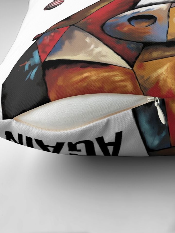 Funny Moose with Ornaments Make Christmas Great Again Pillow