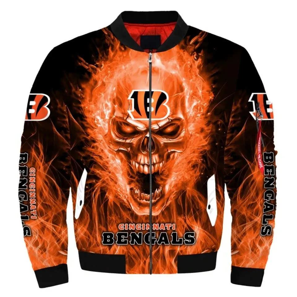 Cincinnati Bengals Men's Flight Bomber Jacket