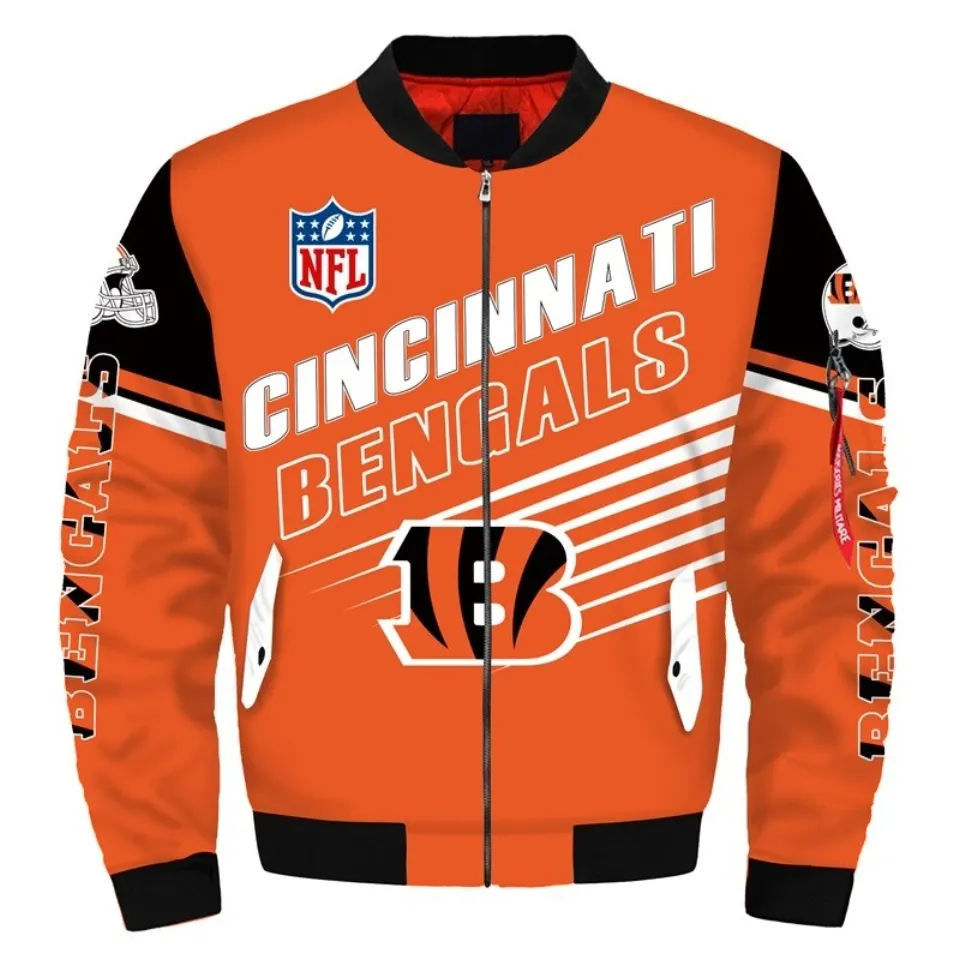Cincinnati Bengals Men's Flight Bomber Jacket