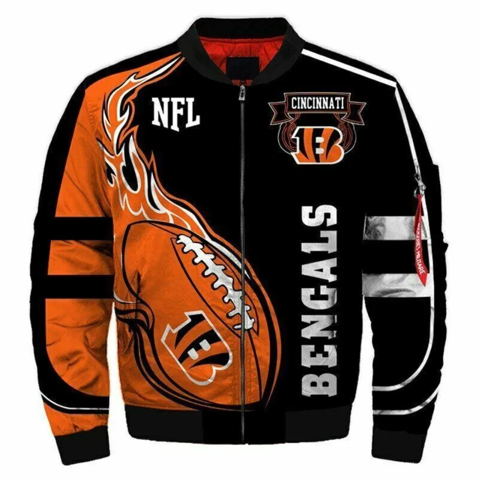 Cincinnati Bengals Men's Flight Bomber Jacket