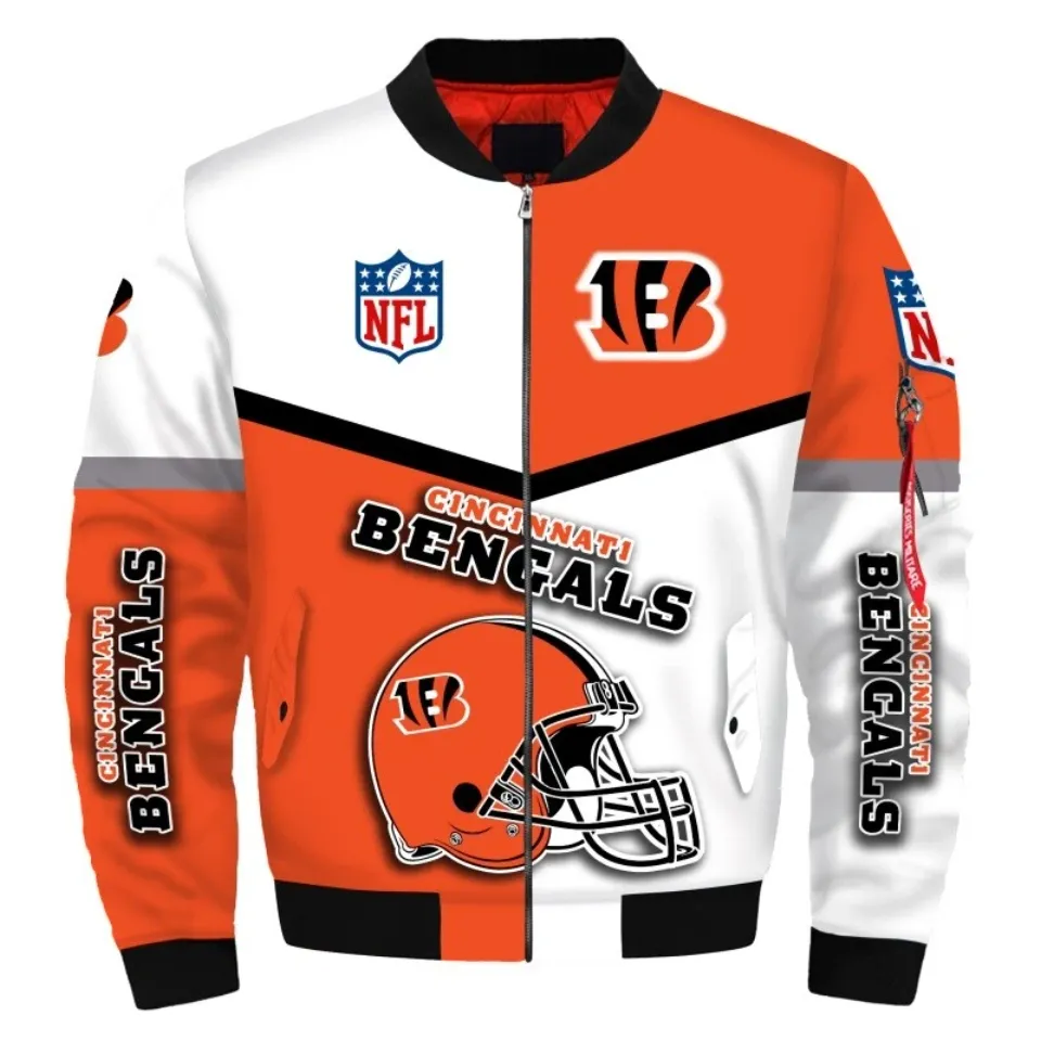 Cincinnati Bengals Men's Flight Bomber Jacket