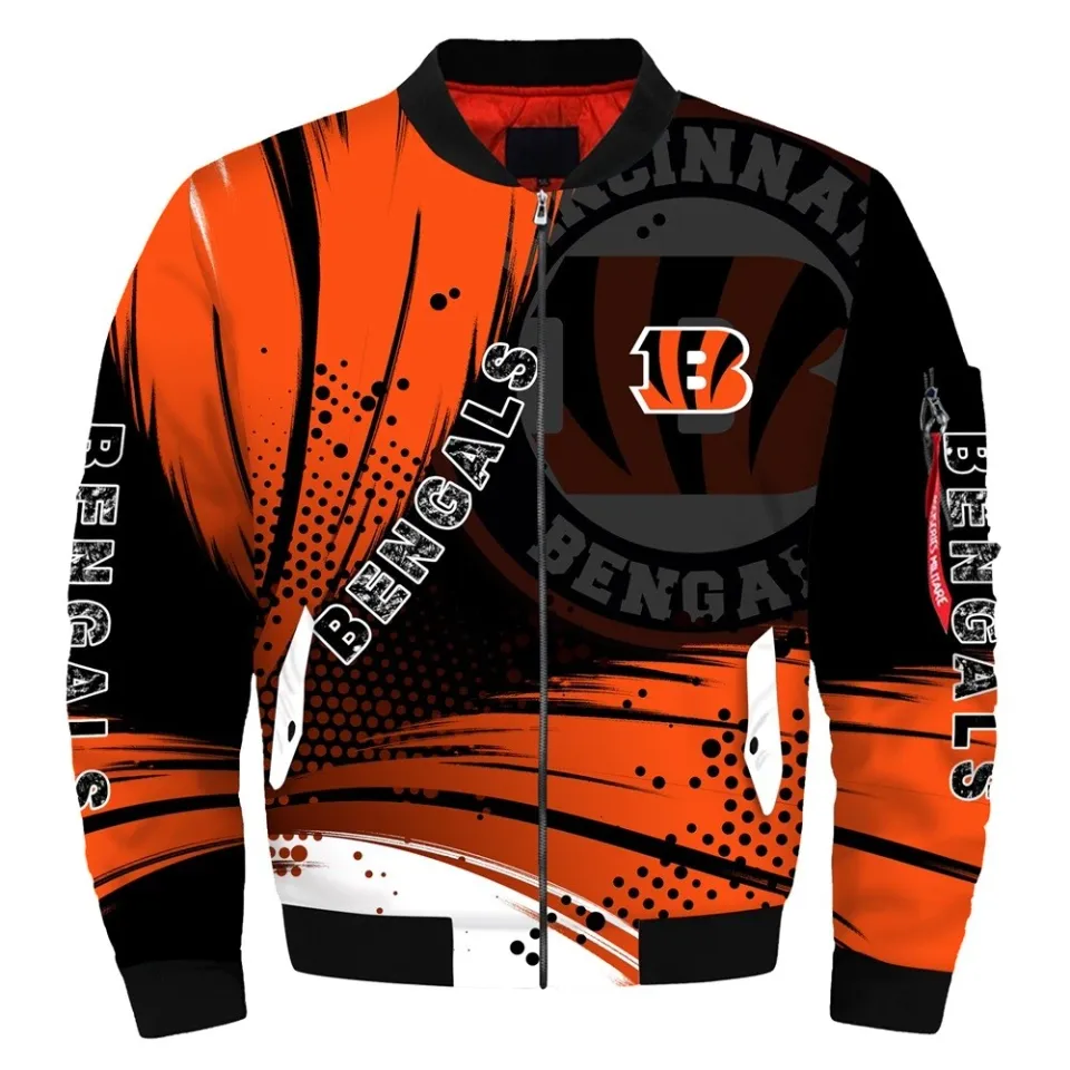 Cincinnati Bengals Men's Flight Bomber Jacket