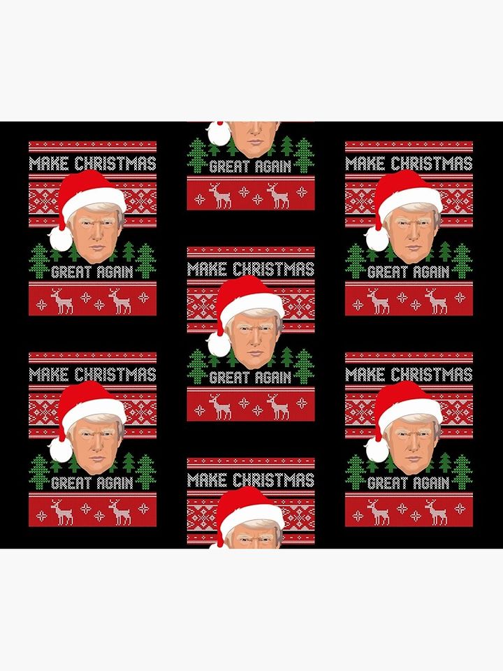 Make Christmas Great Again, Trump, Pro Trump, Xmas Throw Blanket