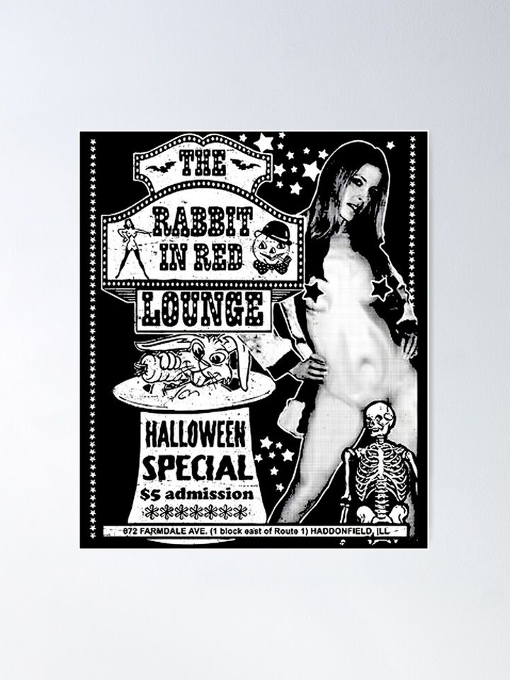 The-Rabbit-In-Red-Lounge-Halloween   Poster