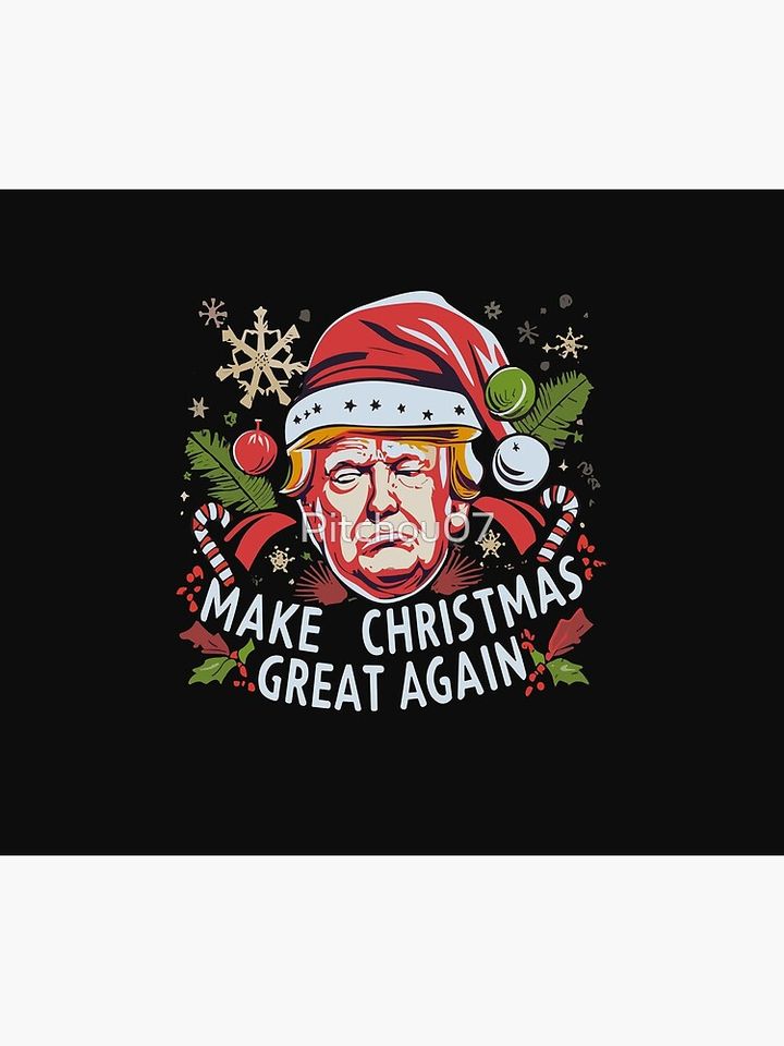Trump Make Christmas Great Again Ugly Christmas Sweaters  Throw Blanket