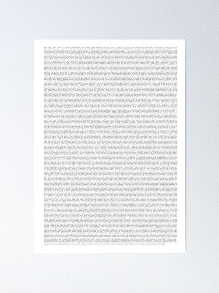 SHREK #2 SCRIPT Poster