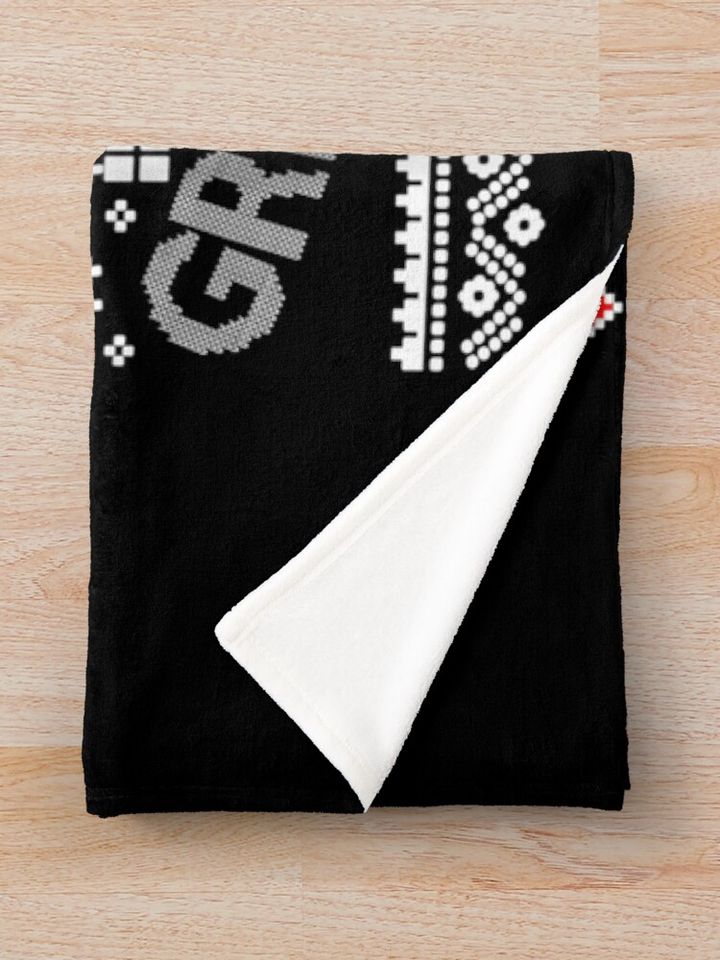 Trump Make Christmas Great Again Ugly Christmas  Throw Blanket