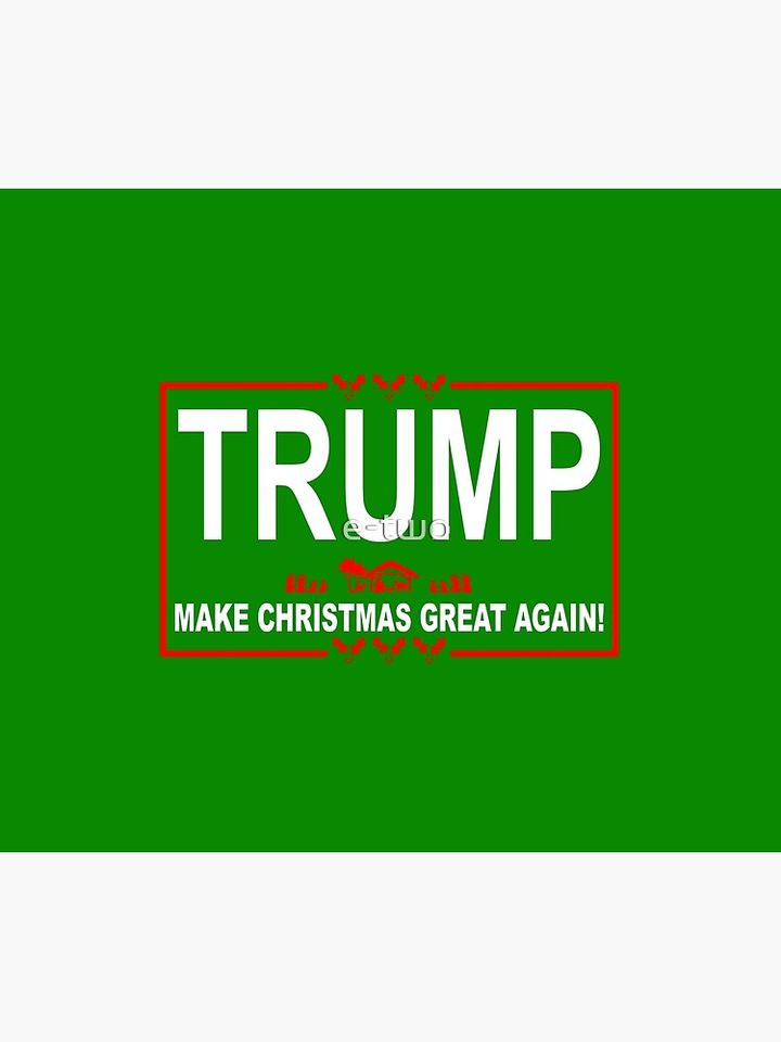 Trump Make Christmas Great Again Throw Blanket
