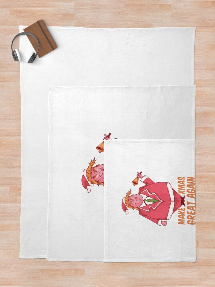 Make XMAS great again Throw Blanket