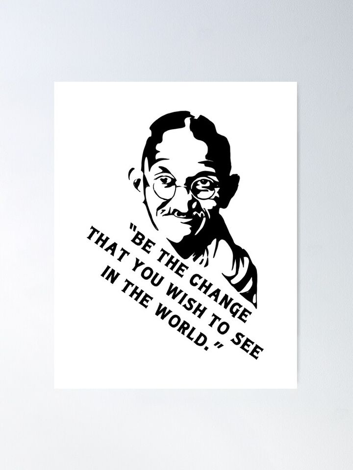Gandhi Quote Poster
