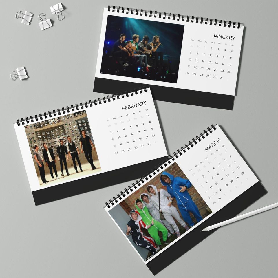 Desktop Calendar 2025  One direction