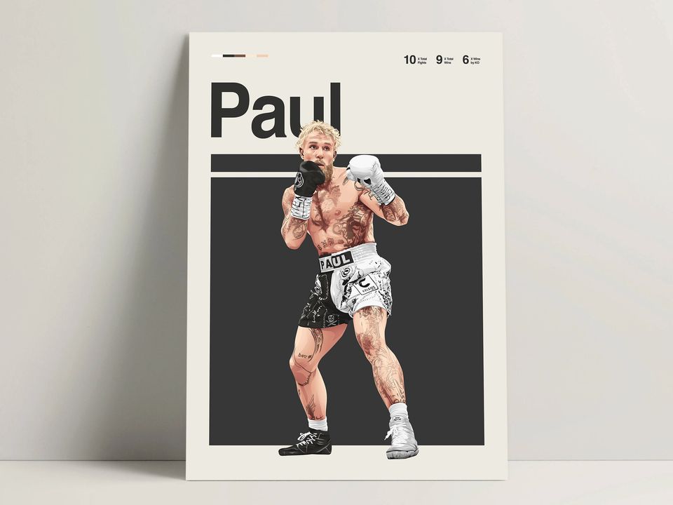 Jake Paul Poster | Boxing Poster