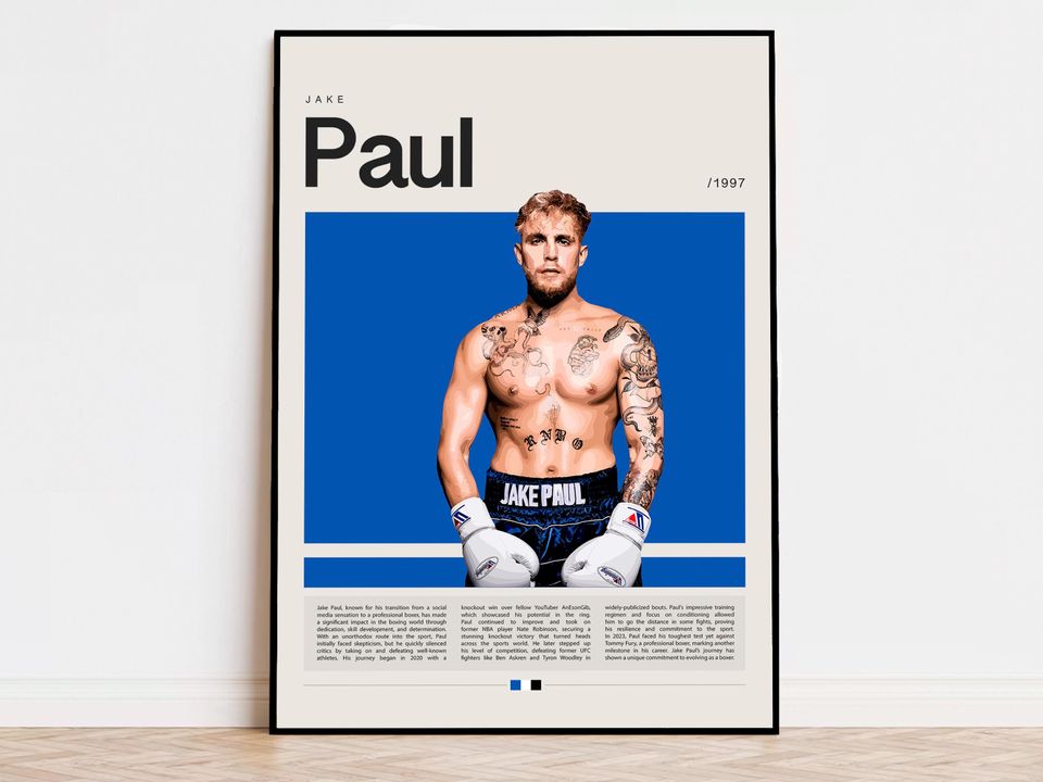 Jake Paul Poster | Boxing Poster